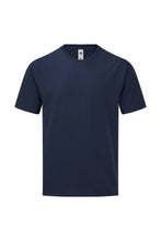 Load image into Gallery viewer, Fruit of the Loom Mens Iconic 165 Classic T-Shirt (Navy)