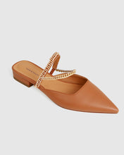 Load image into Gallery viewer, On The Go Leather Flat - Camel