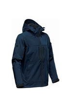 Load image into Gallery viewer, Stormtech Mens Epsilon 2 Hooded Soft Shell Jacket (Navy/Graphite Grey)