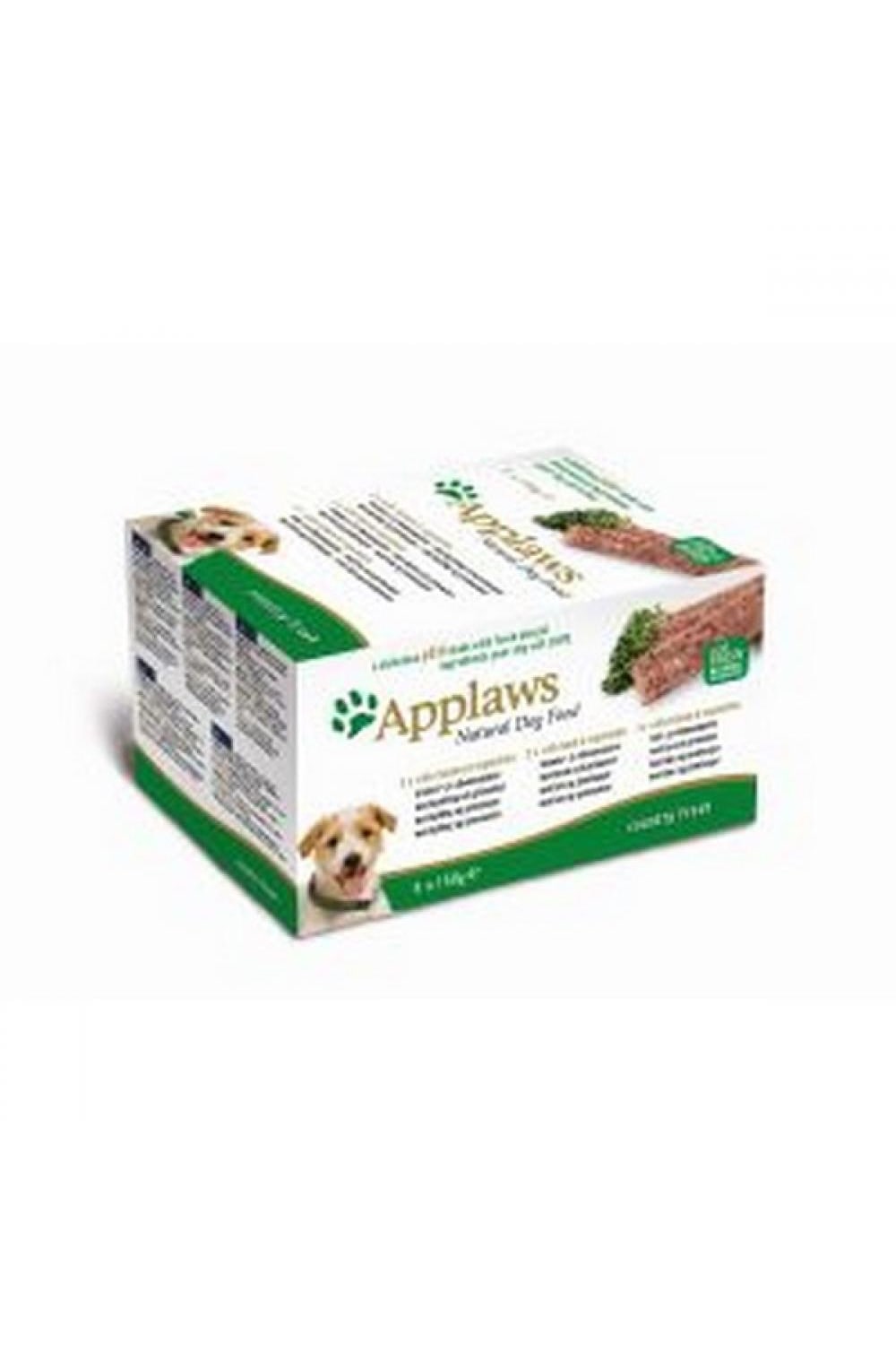 Applaws Pate Multipack Country Fresh Complete Wet Dog Food (5 Trays) (May Vary) (5 x 5.3oz)