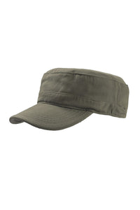 Tank Brushed Cotton Military Cap - Olive