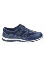 Load image into Gallery viewer, Womens/Ladies Mombassa Comfort Shoes - Navy
