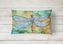 Load image into Gallery viewer, 12 in x 16 in  Outdoor Throw Pillow Abstract Dragonfly Canvas Fabric Decorative Pillow