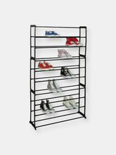 Load image into Gallery viewer, Easy Assemble Space Saving 50 Pair Shoe Tower Multi-Purpose Storage Rack,  Black