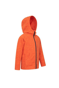 Childrens/Kids Snowdonia Microfleece Full Zip Hoodie - Orange