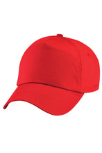 Load image into Gallery viewer, Unisex Plain Original 5 Panel Baseball Cap - Bright Red