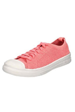 Load image into Gallery viewer, Womens/Ladies Schnoodle Lace Up Casual Sneakers - Coral