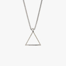 Load image into Gallery viewer, Sterling Silver Triangle Necklace
