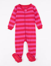 Load image into Gallery viewer, Kids Clearance Footed Rose &amp; Antler Stripes Pajamas