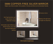 Load image into Gallery viewer, Smart LED Bathroom Mirror