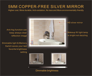 Smart LED Bathroom Mirror