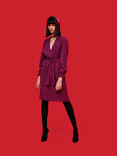 Load image into Gallery viewer, Viscose Blend Midi Wrap Dress