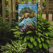 Load image into Gallery viewer, 11&quot; x 15 1/2&quot; Polyester Loggerhead Sea Turtle Garden Flag 2-Sided 2-Ply