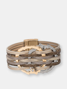 Intertwined Leather Bracelet