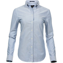 Load image into Gallery viewer, Tee Jays Womens/Ladies Perfect Long Sleeve Oxford Shirt (Light Blue)