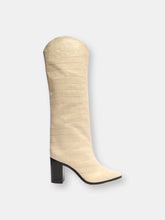 Load image into Gallery viewer, Analeah Crocodile-Embossed Leather Boot