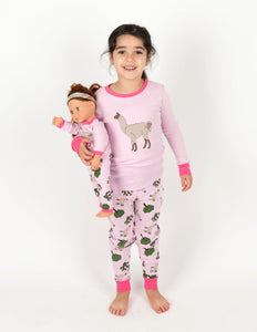 Matching Girl & Doll Zoo Animals Pajamas