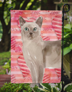 Tonkinese Cat Love Garden Flag 2-Sided 2-Ply