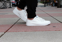 Load image into Gallery viewer, Fear0 NJ Unisex Minimal All White/Gum Skateboard Casual Canvas Shoes