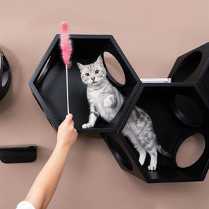 BusyCat Wall Mounted Cat Bed - Black