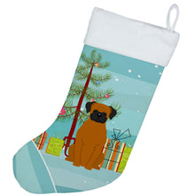 Load image into Gallery viewer, Merry Christmas Tree Fawn Boxer Christmas Stocking