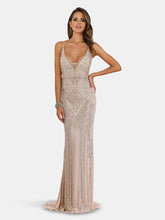 Load image into Gallery viewer, 29394 - Spaghetti Strap Beaded Gown