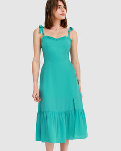 Summer Storm Midi Dress - Green