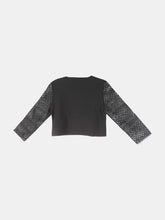Load image into Gallery viewer, Carolina Herrera Women&#39;s Black Cardigan with Lace Sleeves