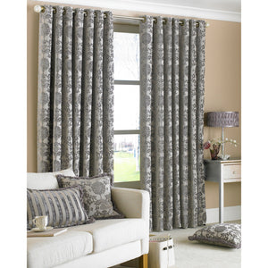 Riva Home Hanover Ringtop Curtains (Silver) (66 x 90 inch)