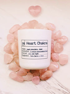 Heart Chakra Soy Candle, Slow Burn Candle