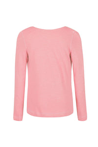 Womens/Ladies Frayler T-Shirt - Blush Pink