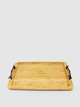 Load image into Gallery viewer, BergHOFF Bamboo Tray/Wrought Iron Handles, 15.5&quot;