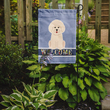 Load image into Gallery viewer, Bichon Frise Welcome Garden Flag 2-Sided 2-Ply