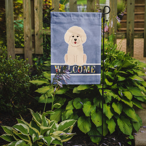 Bichon Frise Welcome Garden Flag 2-Sided 2-Ply