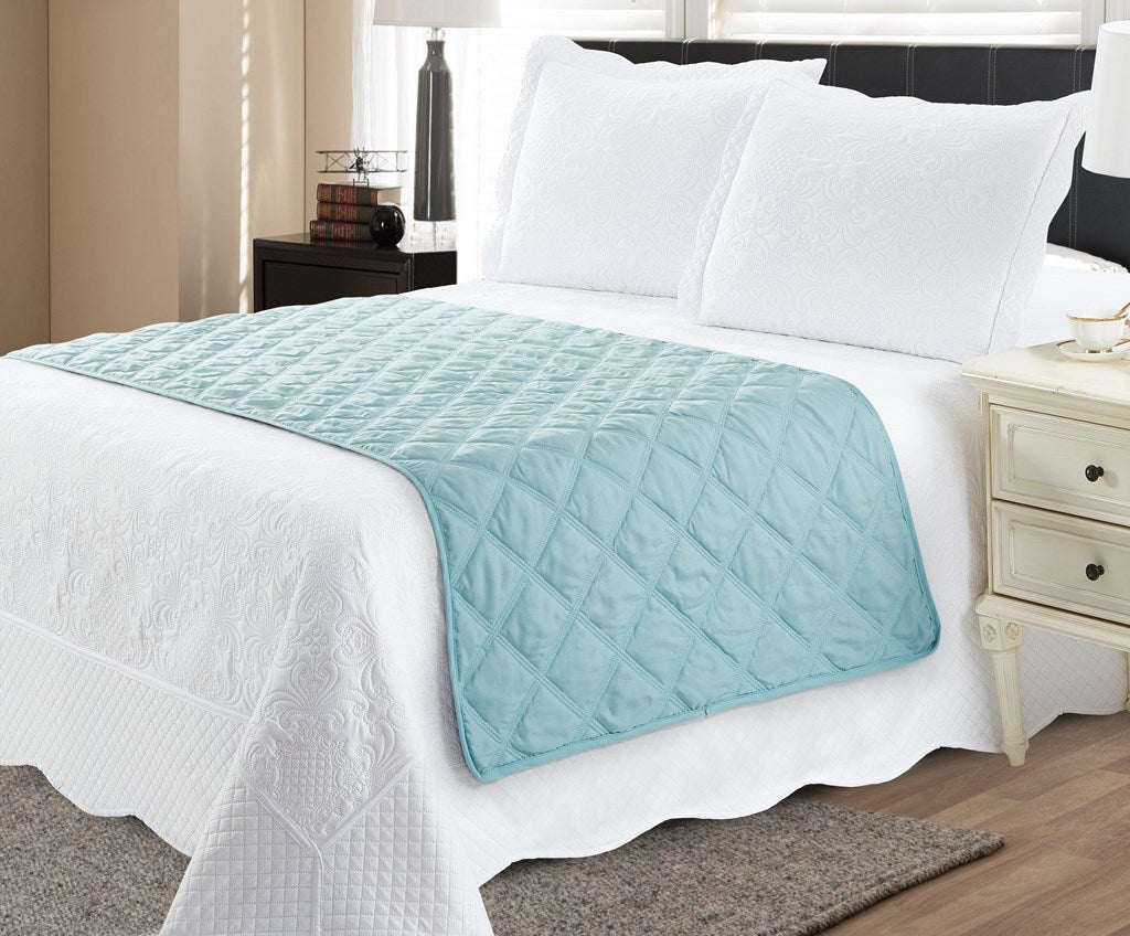 Bed Runner Protector Jade Teal - Full/Queen