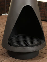 Load image into Gallery viewer, 56&quot; Chiminea Wood-Burning Fire Pit with Open Access Design and Poker