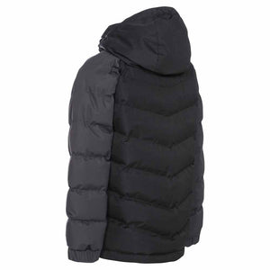 Trespass Childrens Boys Sidespin Waterproof Padded Jacket (Black)
