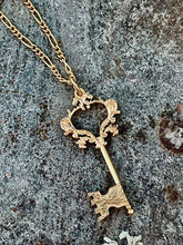 Load image into Gallery viewer, Acanthus Leaf Key Necklace