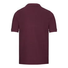 Load image into Gallery viewer, Russell Mens Tailored Stretch Pique Polo Shirt (Burgundy)