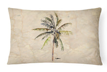 Load image into Gallery viewer, 12 in x 16 in  Outdoor Throw Pillow Palm Tree #3 Canvas Fabric Decorative Pillow