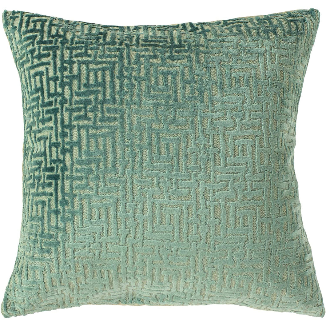 Paoletti Delphi Cushion Cover (Mint) (One Size)
