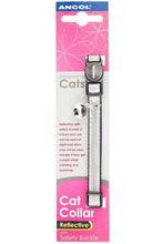 Load image into Gallery viewer, Ancol Reflective Gloss Cat Collar (Silver) (One Size)
