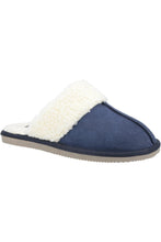 Load image into Gallery viewer, Womens/Ladies Arianna Suede Slippers (Navy)