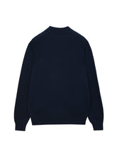 Load image into Gallery viewer, Men Mockneck Sweater - Navy