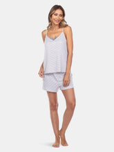 Load image into Gallery viewer, 3 Piece Striped Pajama &amp; Robe Set