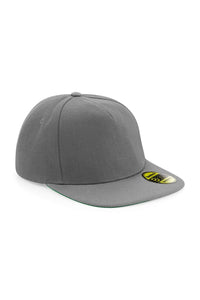 Beechfield Unisex Original Flat Peak Snapback Cap (Grey/ Gray)