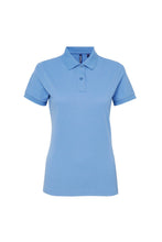 Load image into Gallery viewer, Asquith &amp; Fox Womens/Ladies Short Sleeve Performance Blend Polo Shirt (Cornflower)