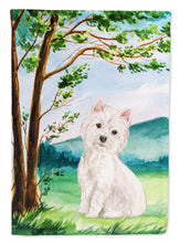 Load image into Gallery viewer, Under the Tree Westie Garden Flag 2-Sided 2-Ply