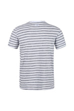 Load image into Gallery viewer, Mens Tariq Striped T-Shirt - White/Navy
