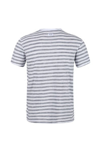 Mens Tariq Striped T-Shirt - White/Navy